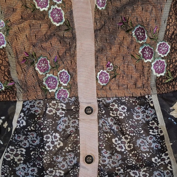 BYRON LARS LILAC NIGHT CASSIE CASCADING MIDI DRESS - Picture 8 of 8